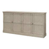 Lionisio Buffet 75" Wash Gray Wood Doors Sideboards LOOMLAN By Sarreid