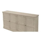 Lionisio Buffet 75" Wash Gray Wood Doors Sideboards LOOMLAN By Sarreid