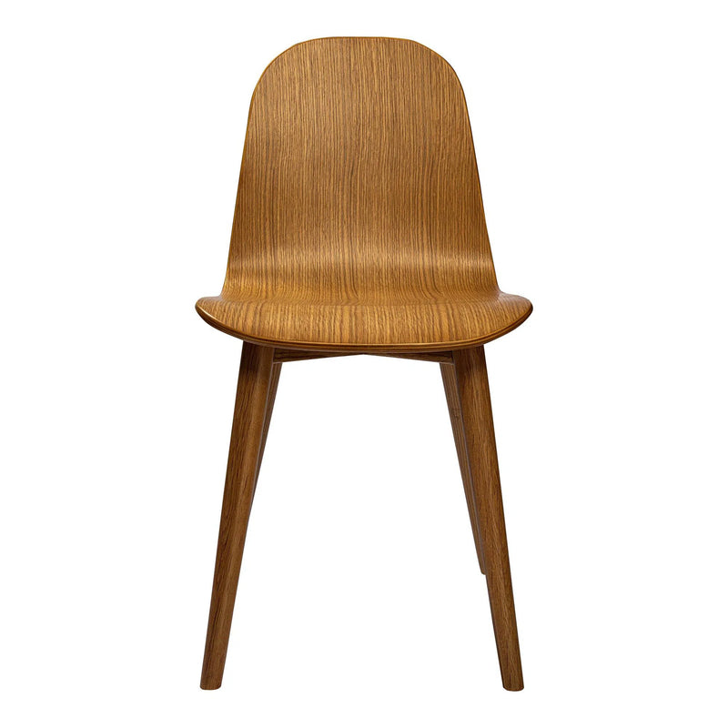 Lissi Natural Wood Armless Dining Chair Dining Chairs LOOMLAN By Moe's Home