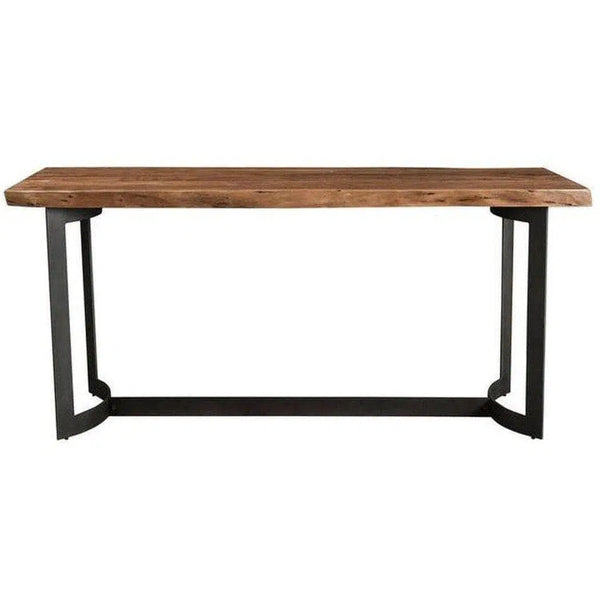 Live Edge Counter Table Smoked Brown Industrial Counter Tables LOOMLAN By Moe's Home