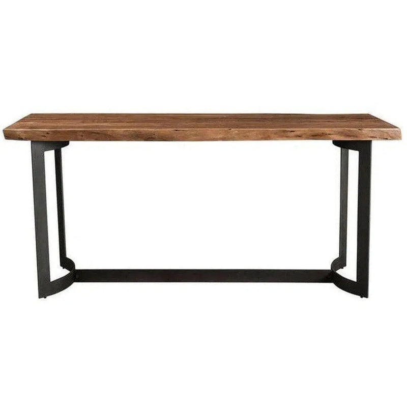 Live Edge Counter Table Smoked Brown Industrial Counter Tables LOOMLAN By Moe's Home