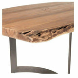 Live Edge Dining Table for 12 People Dining Tables LOOMLAN By Moe's Home