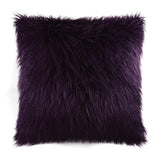 Llama Fur Plum Purple Throw Pillow With Insert Throw Pillows LOOMLAN By D.V. Kap