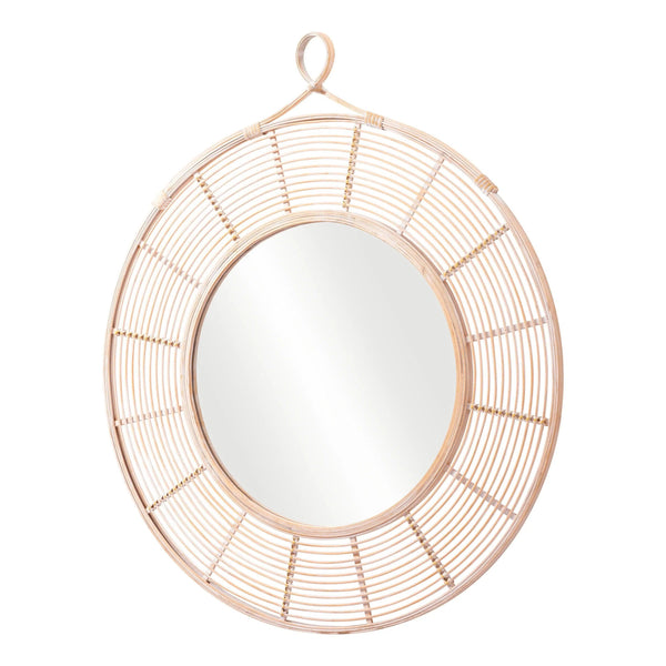 Lobo Mirror Natural Wall Mirrors LOOMLAN By Zuo Modern