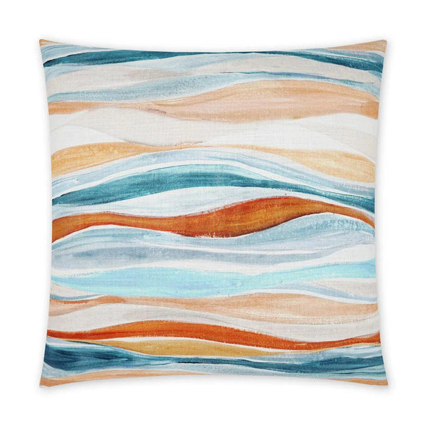 Lodi Multi Color Throw Pillow With Insert Throw Pillows LOOMLAN By D.V. Kap