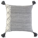 Lois Outdoor Throw Pillow With Tassels Outdoor Pillows LOOMLAN By LOOMLAN