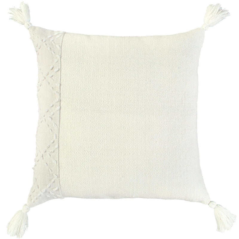 Lois Outdoor Throw Pillow With Tassels Outdoor Pillows LOOMLAN By LOOMLAN