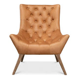 Lola Leather Slipper Accent Chair Accent Chairs LOOMLAN By Sarreid