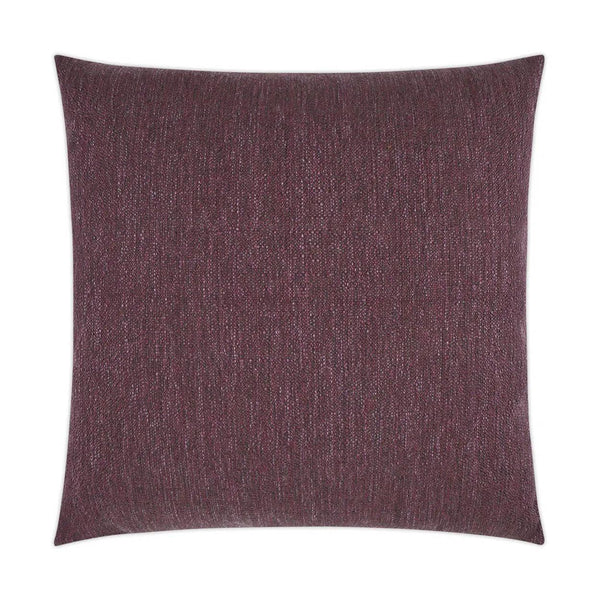 Lolly Plum Solid Purple Large Throw Pillow With Insert Throw Pillows LOOMLAN By D.V. Kap