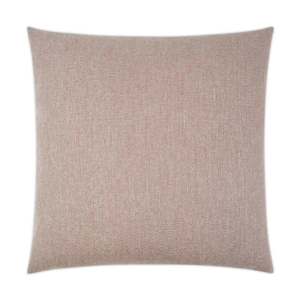 Lolly Rose Solid Blush Large Throw Pillow With Insert Throw Pillows LOOMLAN By D.V. Kap