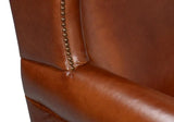 London Dry Leather Club Chair Club Chairs LOOMLAN By Sarreid