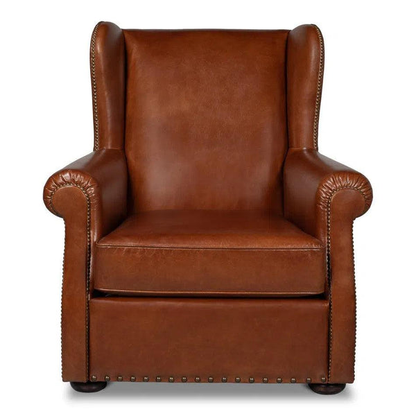 London Dry Leather Club Chair Club Chairs LOOMLAN By Sarreid