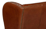 London Dry Leather Club Chair Club Chairs LOOMLAN By Sarreid