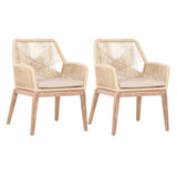 Loom Fabric Upholstered Dining Chair (Set Of 2)