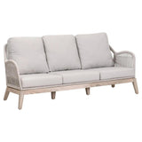 Loom Outdoor 79" All Weather Patio Rope Sofa With Cushions Outdoor Sofas & Loveseats LOOMLAN By Essentials For Living