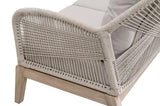 Loom Outdoor 79" All Weather Patio Rope Sofa With Cushions Outdoor Sofas & Loveseats LOOMLAN By Essentials For Living