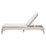 Loom Outdoor Chaise Lounge for Patio Teak Wood and Rope Outdoor Chaises LOOMLAN By Essentials For Living