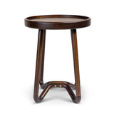 Loop Wood Round End Table Side Tables LOOMLAN By Urbia