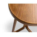 Loop Wood Round End Table Side Tables LOOMLAN By Urbia