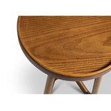 Loop Wood Round End Table Side Tables LOOMLAN By Urbia