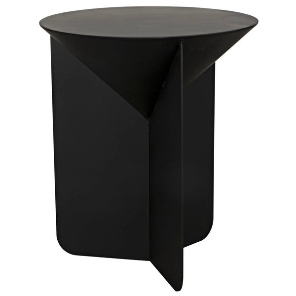 Lora Side Table, Black Steel Side Tables LOOMLAN By Noir