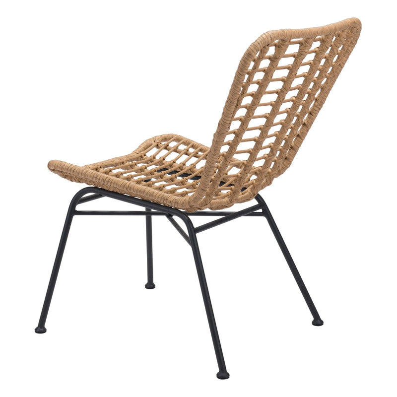 Lorena Dining Chair (Set of 2) Natural Outdoor Dining Chairs LOOMLAN By Zuo Modern