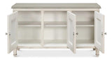 Louis Xvi 3 Door Buffet For Dining Room White With Gray Quartz Sideboards LOOMLAN By Sarreid