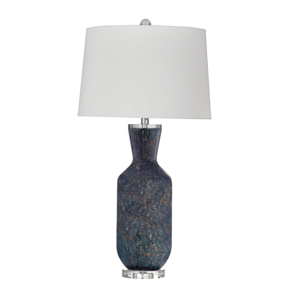 Loundes Blue Art Glass Table Lamp Table Lamps LOOMLAN By Bassett Mirror