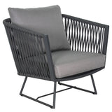 Lounge Chair - Dark Pebble Outdoor Outdoor Lounge Chairs LOOMLAN By Seasonal Living