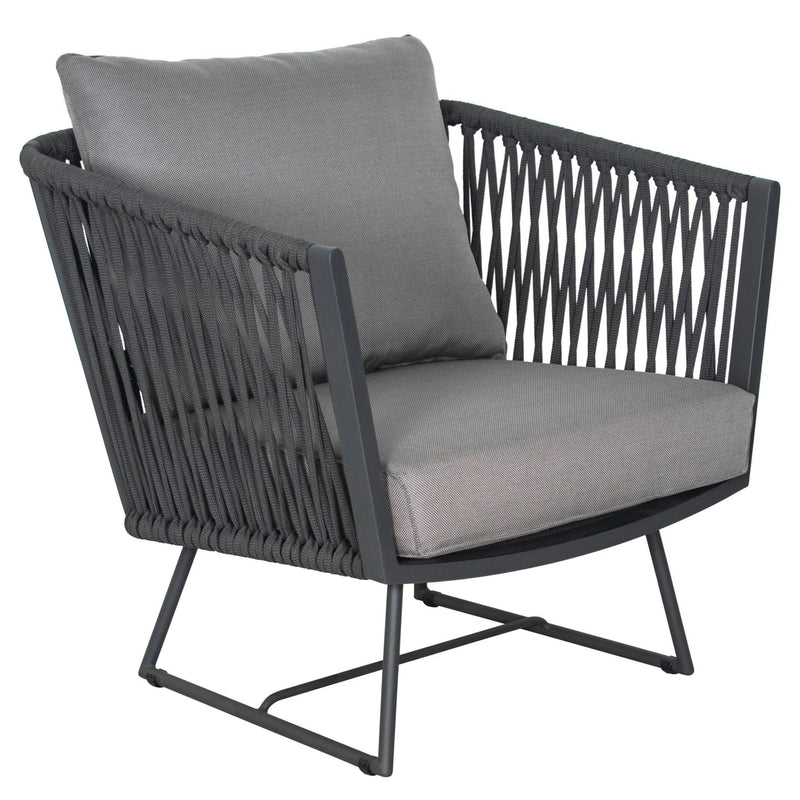 Lounge Chair - Dark Pebble Outdoor Outdoor Lounge Chairs LOOMLAN By Seasonal Living