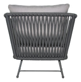 Lounge Chair - Dark Pebble Outdoor Outdoor Lounge Chairs LOOMLAN By Seasonal Living