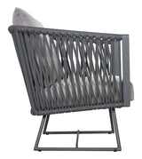 Lounge Chair - Dark Pebble Outdoor Outdoor Lounge Chairs LOOMLAN By Seasonal Living