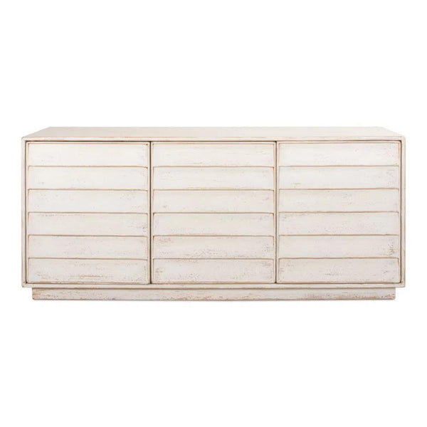 Louvered Sideboard Whitewash Cabinet For Living Room Sideboards LOOMLAN By Sarreid