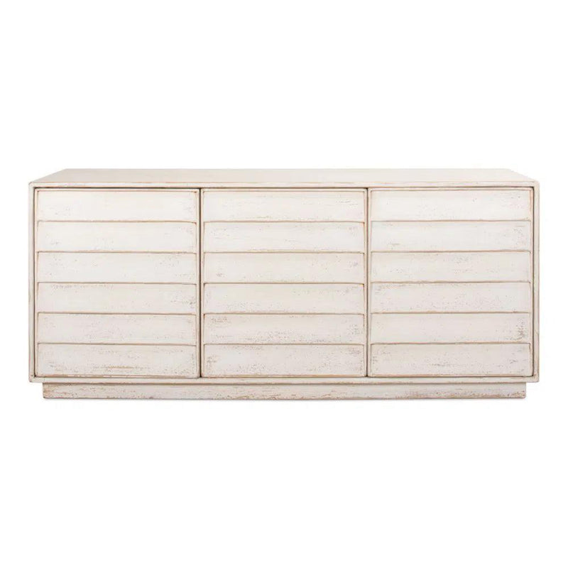 Louvered Sideboard Whitewash Cabinet For Living Room Sideboards LOOMLAN By Sarreid