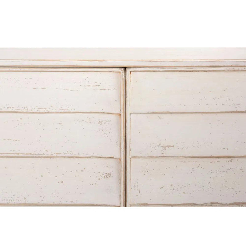 Louvered Sideboard Whitewash Cabinet For Living Room Sideboards LOOMLAN By Sarreid