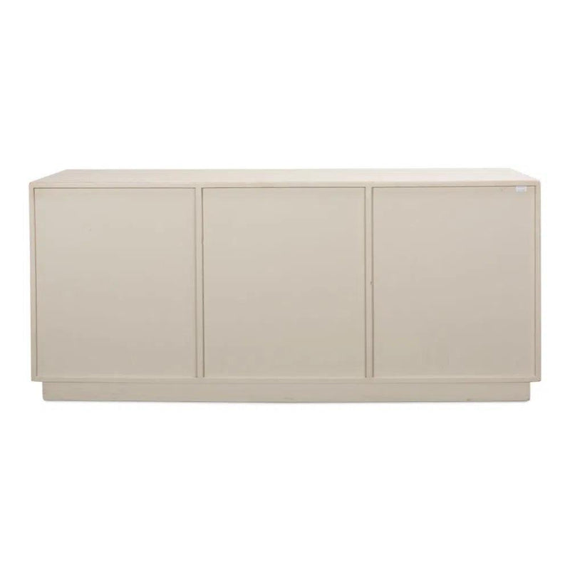 Louvered Sideboard Whitewash Cabinet For Living Room Sideboards LOOMLAN By Sarreid