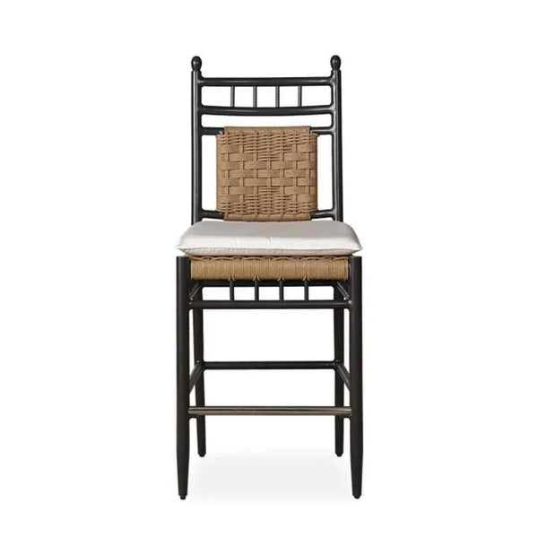 Low Country Armless Bar Stool Premium Wicker Furniture Lloyd Flanders Outdoor Bar Stools LOOMLAN By Lloyd Flanders