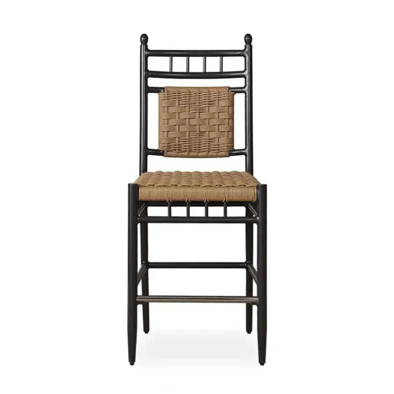 Low Country Armless Bar Stool Premium Wicker Furniture Lloyd Flanders Outdoor Bar Stools LOOMLAN By Lloyd Flanders