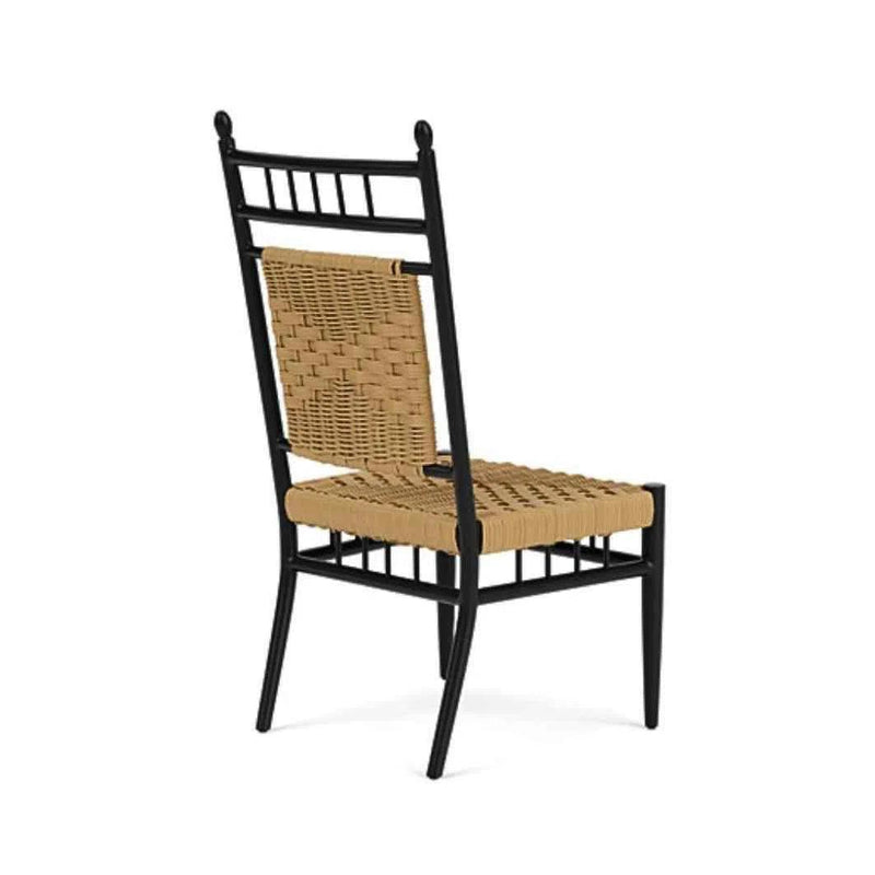 Low Country Armless Dining Chair Premium Wicker Furniture Lloyd Flanders Outdoor Dining Chairs LOOMLAN By Lloyd Flanders