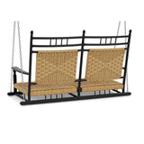 Low Country Cushionless Porch Swing Premium Wicker Furniture Outdoor Swings LOOMLAN By Lloyd Flanders