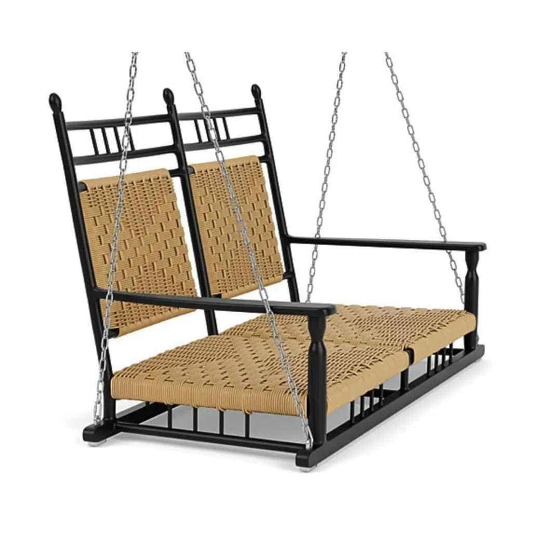 Low Country Cushionless Porch Swing Premium Wicker Furniture Outdoor Swings LOOMLAN By Lloyd Flanders