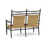 Low Country Cushionless Settee Premium Wicker Furniture Lloyd Flanders Outdoor Lounge Sets LOOMLAN By Lloyd Flanders