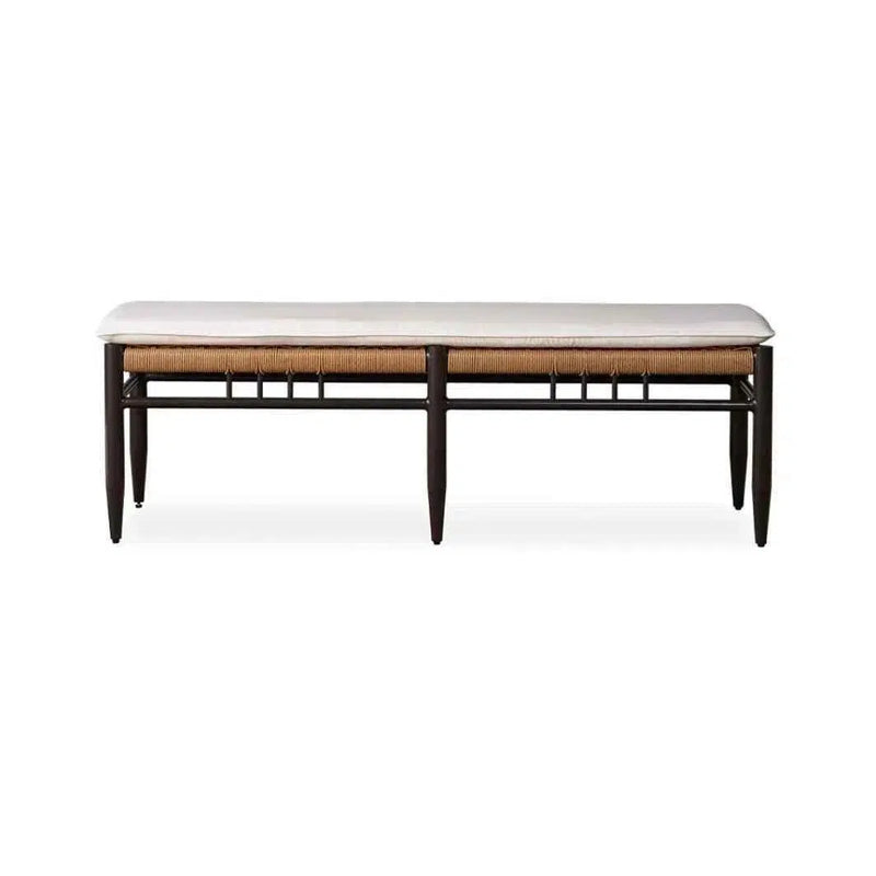 Low Country Dining Bench Premium Wicker Furniture Lloyd Flanders Outdoor Benches LOOMLAN By Lloyd Flanders