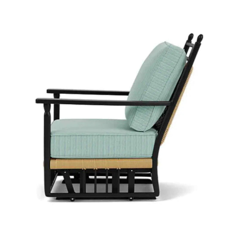 Low Country Glider Lounge Chair Premium Wicker Furniture Lloyd Flanders Outdoor Lounge Chairs LOOMLAN By Lloyd Flanders