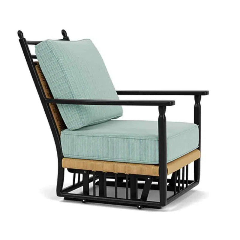 Low Country Glider Lounge Chair Premium Wicker Furniture Lloyd Flanders Outdoor Lounge Chairs LOOMLAN By Lloyd Flanders