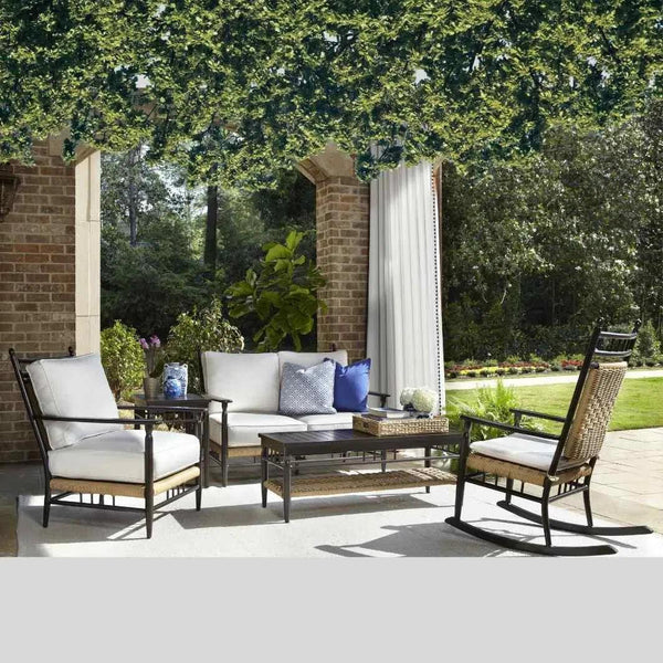 Low Country Loveseat Premium Wicker Furniture Lloyd Flanders Outdoor Sofas & Loveseats LOOMLAN By Lloyd Flanders