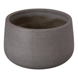 Low Opus Gray Terrazzo Round Planter Outdoor Planters LOOMLAN By Emissary