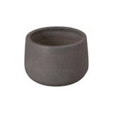 Low Opus Gray Terrazzo Round Planter Outdoor Planters LOOMLAN By Emissary