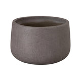 Low Opus Gray Terrazzo Round Planter Outdoor Planters LOOMLAN By Emissary