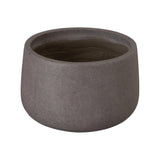 Low Opus Gray Terrazzo Round Planter Outdoor Planters LOOMLAN By Emissary